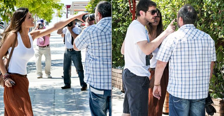 Iker Casillas e Sara Carbonero discutem com fotógrafo na Espanha