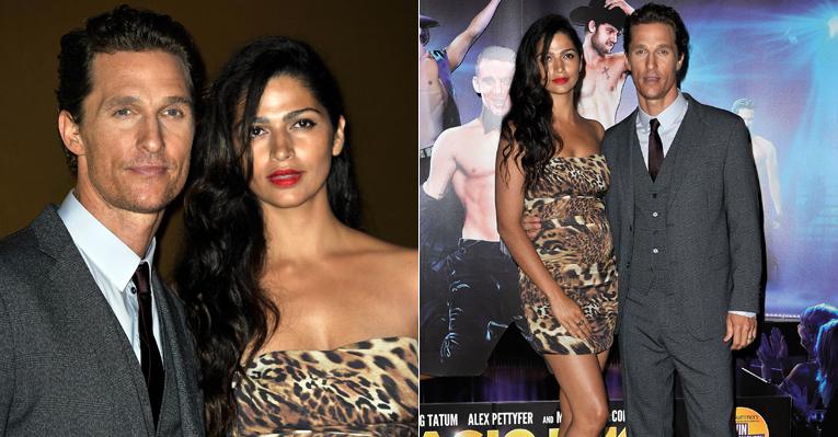 Elegantes, Matthew McConaughey e Camila Alves vão à première de ‘Magic Mike’ em Londres