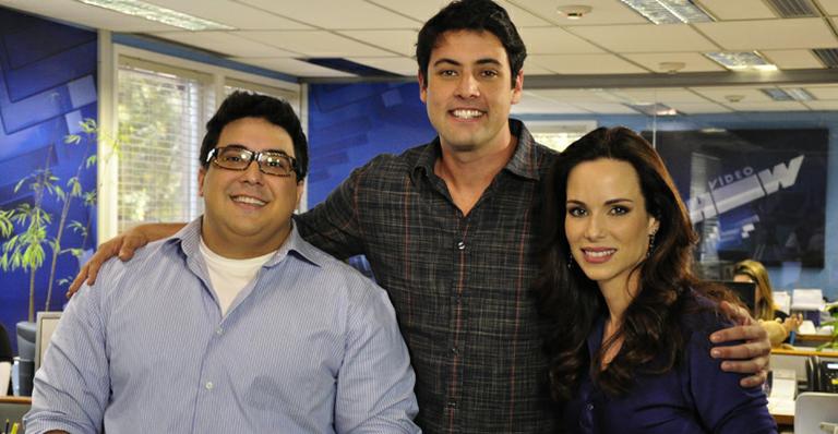 Apresentadores comemoram os dez anos no programa ‘Vídeo Show’