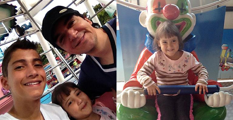 Regis Danese leva a filha Brenda, que luta contra a leucemia, ao parque de diversões