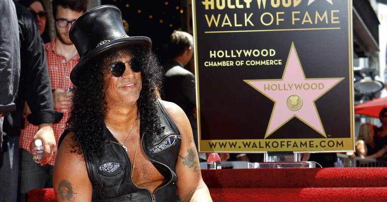 Slash brilha na Calçada da Fama