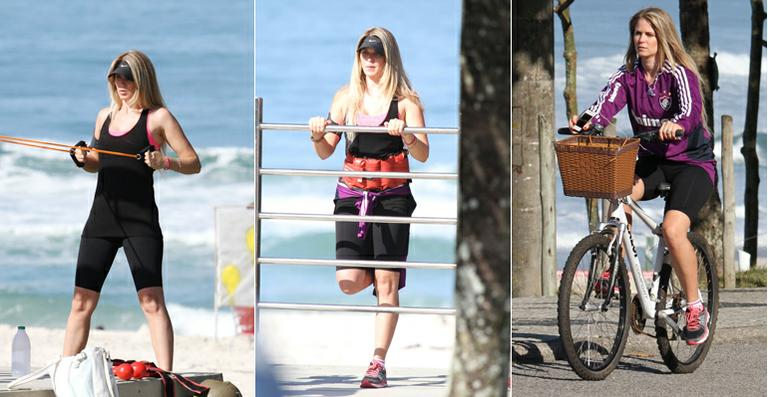 Susana Werner tem rotina de exercícios no Rio