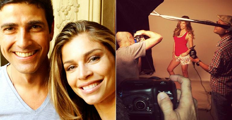 Após dar à luz, Grazi Massafera volta ao trabalho ao lado de Gianecchini