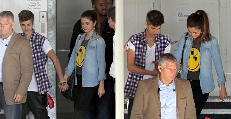 Justin Bieber e Selena Gomez visitam crianças em hospital na Nova Zelândia