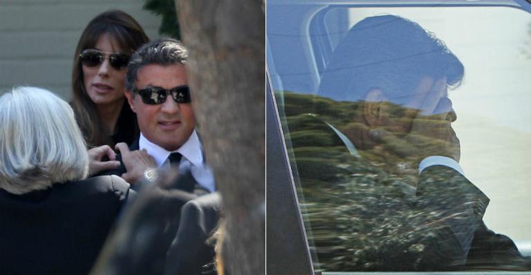 Ao lado da mulher, Sylvester Stallone enterra o filho, Sage