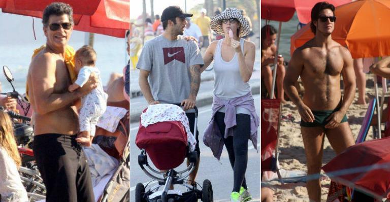 Famosos aproveitam dia de sol no Rio de Janeiro