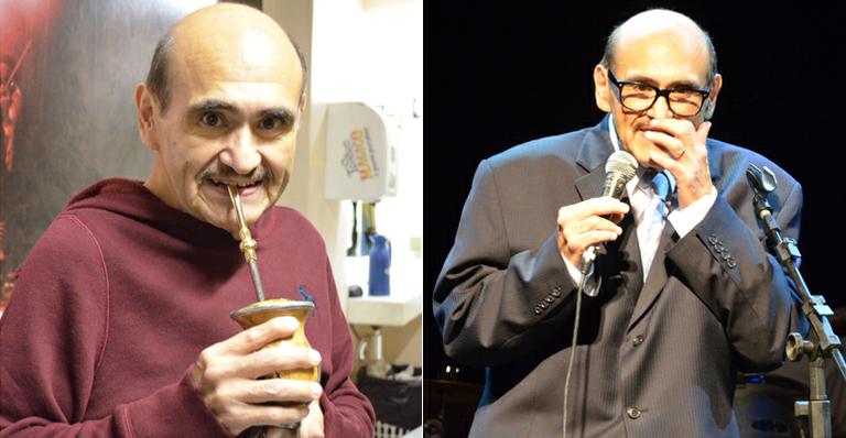 Edgar Vivar, o ‘Senhor Barriga’, se apresenta em Porto Alegre e prova o tradicional chimarrão