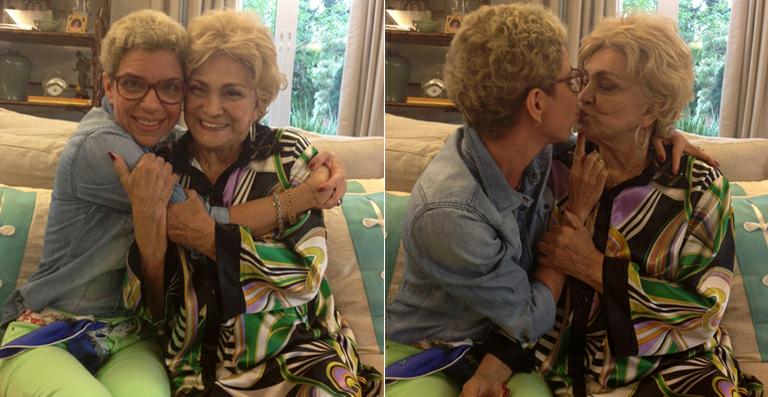 Hebe Camargo recebe a visita de Astrid Fontenelle
