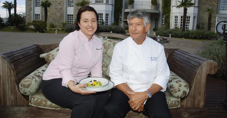 MarinaFontes  recebe o chef Alain Burnel em Gramado