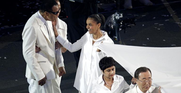 Marina Silva participa da abertura da Olimpíada de Londres