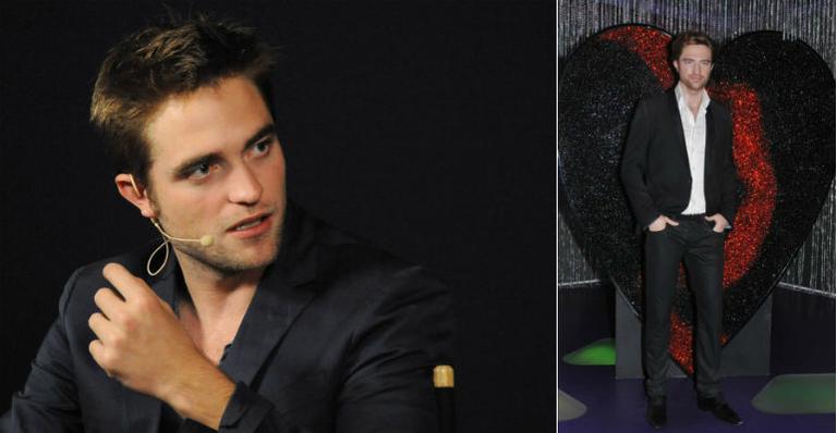 Estátua de cera de Robert Pattinson ganha cenário com coração partido