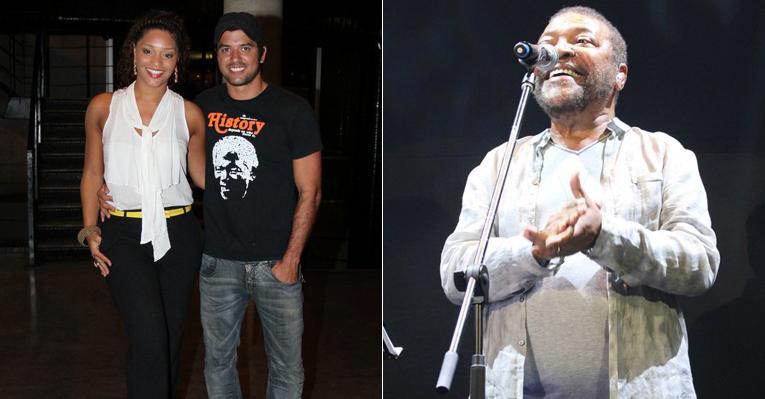 Acompanhada do amado, Juliana Alves curte o show de Martinho da Vila