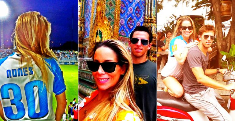 Danielle Winits passeia pela Tailândia com o namorado antes de voltar à TV