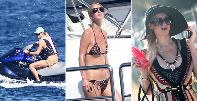 Paris Hilton e sua irmã, Nicky, se divertem entre as belezas de St. Tropez