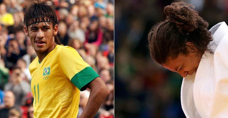 Neymar dá apoio à judoca Rafaela Silva