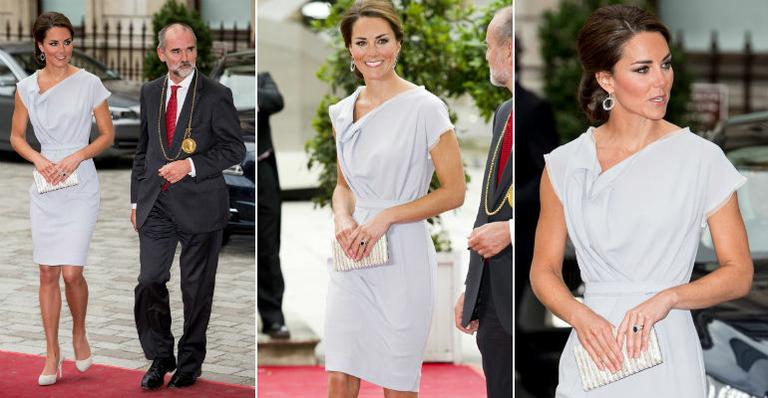 Kate Middleton vai a coquetel em Londres com vestido usado nos EUA