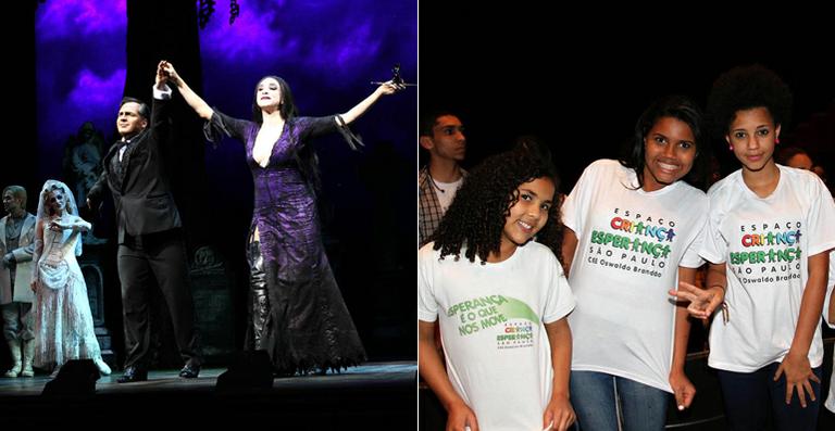 Daniel Boaventura e Marisa Orth recebem jovens do ‘Criança Esperança’ em musical
