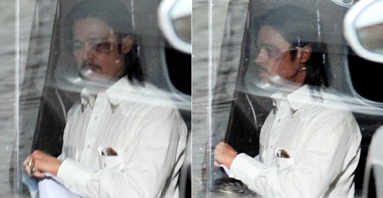 Brad Pitt aparece ‘ferido’ em gravações de seu novo filme