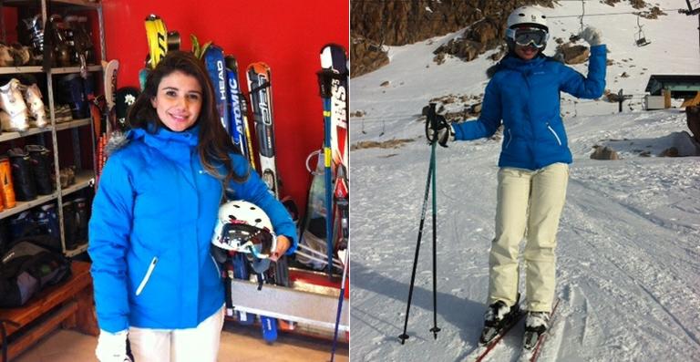 Paula Fernandes conhece a neve em Bariloche