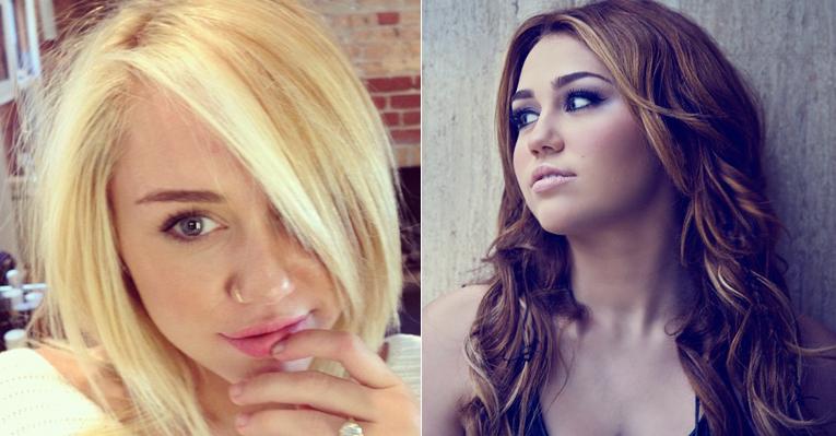 Miley Cyrus muda o visual e aposta no loiro