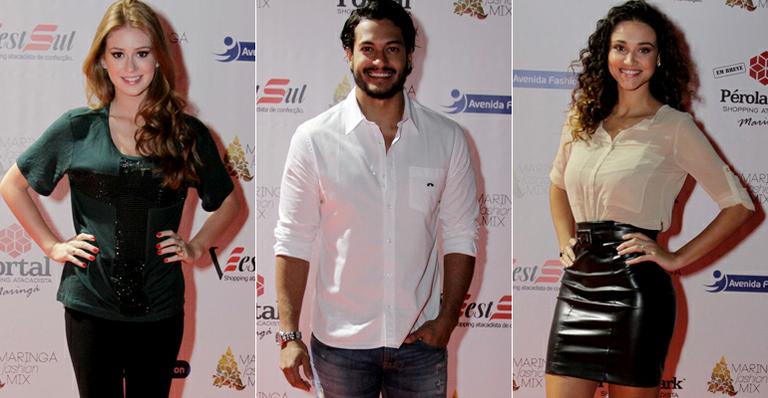 Marina Ruy Barbosa, Raphael Viana, Débora Nascimento e outros artistas desfilam no Paraná