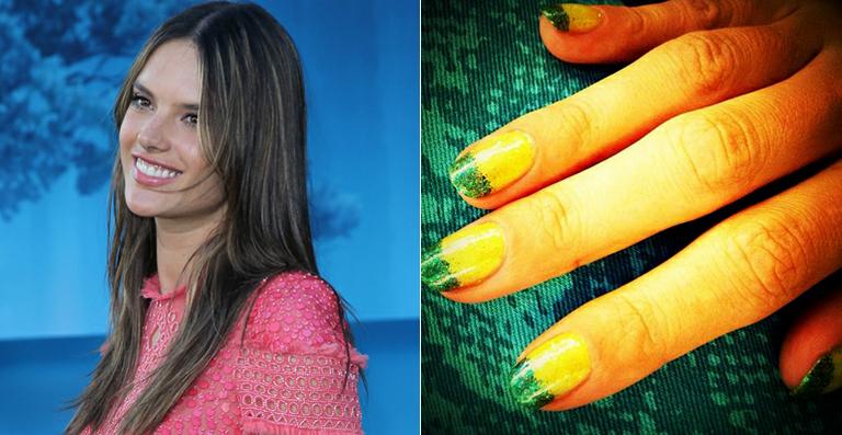 Alessandra Ambrosio na torcida pelo Brasil em Londres