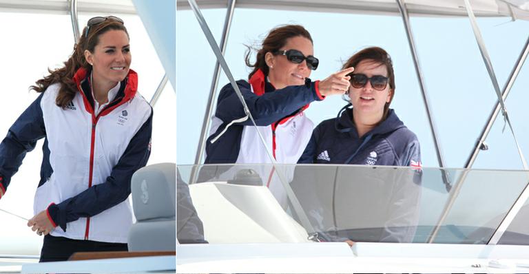 Kate Middleton acompanha regata nos Jogos