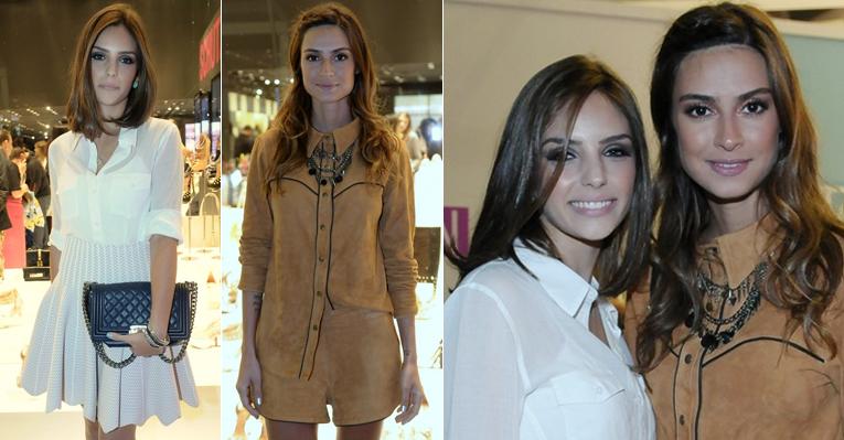 Carol Celico e Thaila Ayala esbanjam charme em festa de lançamento