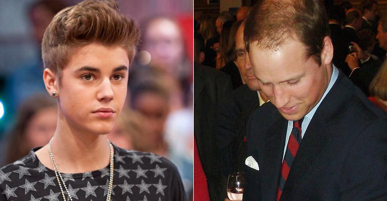 Justin Bieber condena calvície de príncipe William