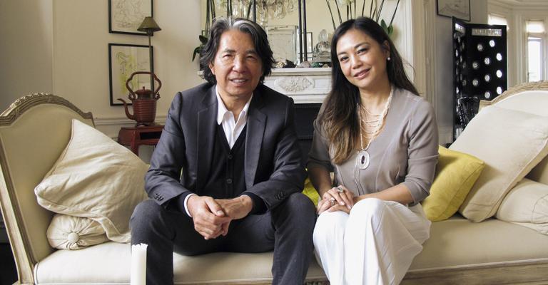 Kenzo Takada e Carla Taba em Paris