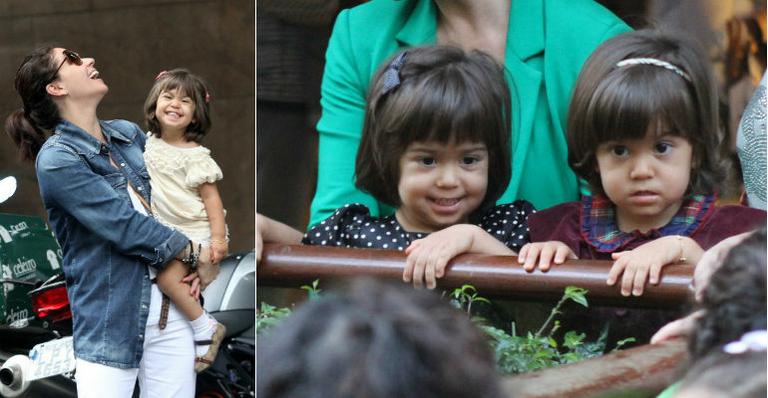 Sofia e Antônia, as gêmeas de Giovanna Antonelli, são vaidosas