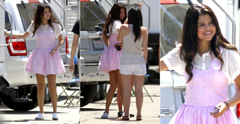Selena Gomez mostra look esportivo