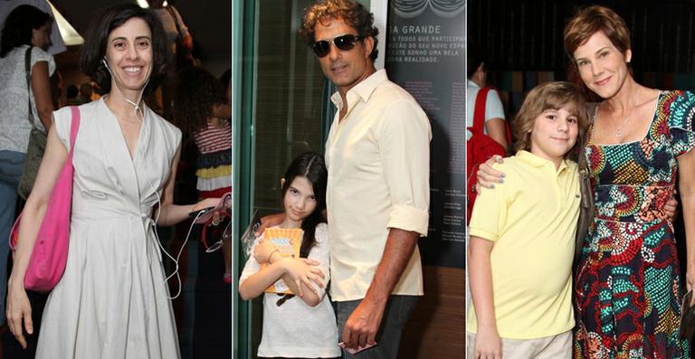 Fernanda Torres e outros famosos conferem estreia de peça infantil