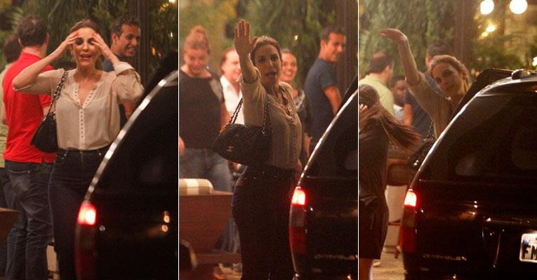 Animada, Ivete Sangalo brinca com fotógrafos