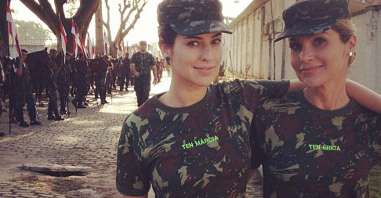 Fardadas, Fernanda Paes Leme e Flávia Alessandra gravam ‘Salve Jorge’
