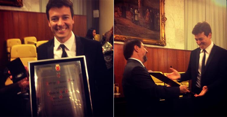 Rodrigo Faro recebe homenagem da Câmara dos Vereadores de SP