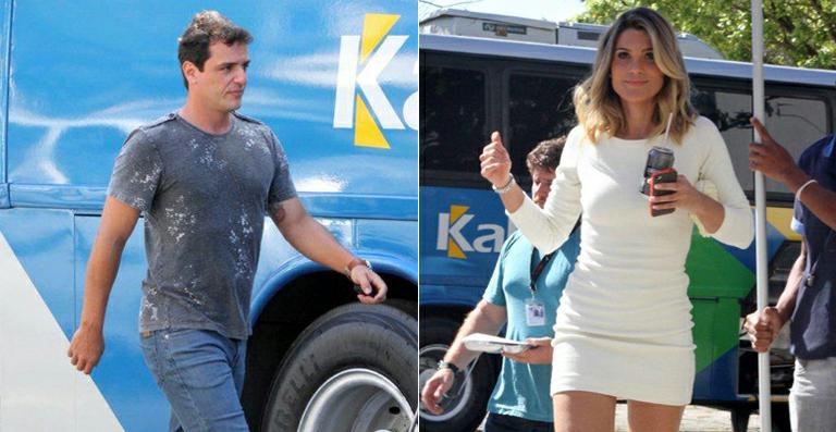 Rodrigo Lombardi e Flávia Alessandra participam de gravação de ‘Salve Jorge’