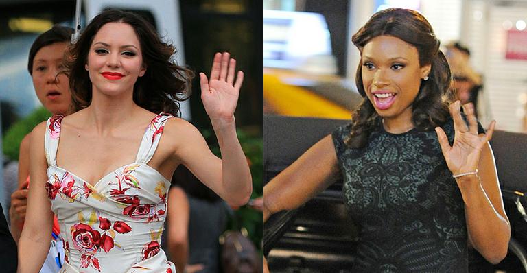 Ex-Idols Katharine McPhee e Jennifer Hudson gravam ‘Smash’ em Nova York