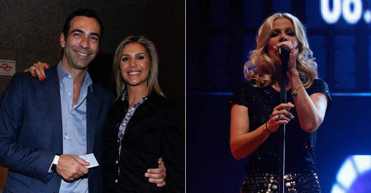 Cesar Tralli e Flávia Freire namoram ao som do Kid Abelha