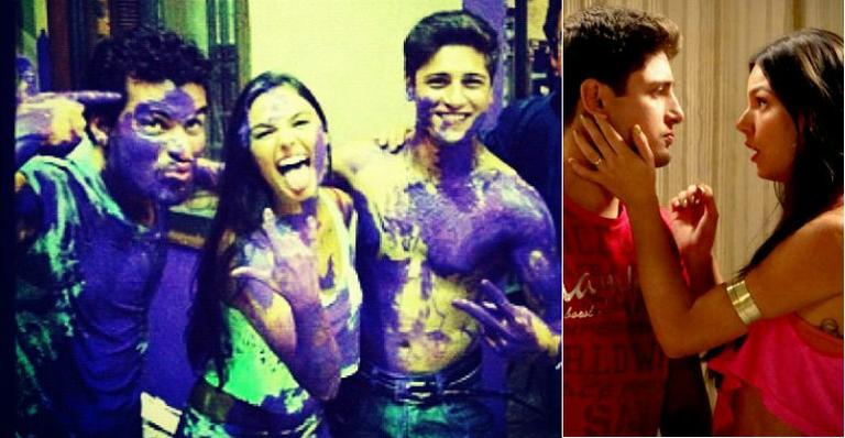 Isis Valverde: ‘tingida’ em foto com Thiago Martins e Daniel Rocha