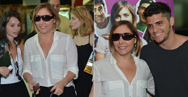 Heloísa Périssé comemora aniversário em pré-estreia de filme