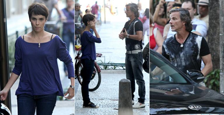 Débora Falabella e Marcello Novaes gravam cenas de ‘Avenida Brasil’ no Rio
