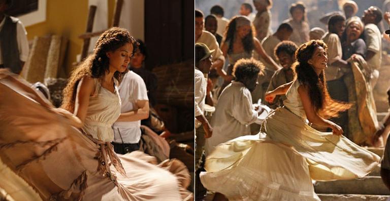 Camila Pitanga aprende dança dos orixás para novela
