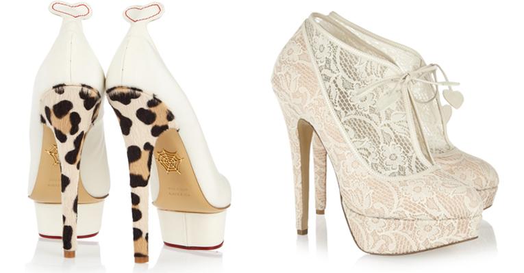 Sapatos para noivas ousadas: a irreverência da Charlotte Olympia