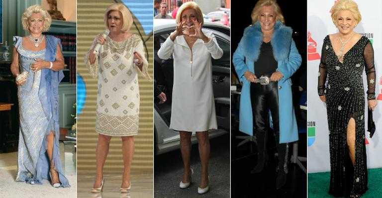 Reveja os looks extravagantes de Hebe