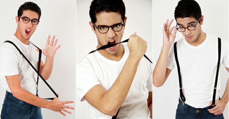 Miguel Rômulo, o Bruno de ‘Amor Eterno Amor’, faz ensaio no estilo nerd