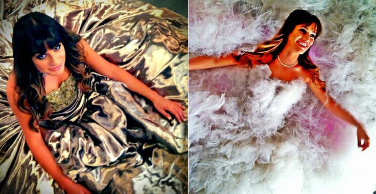 Lea Michele divulga bastidores de ensaio fotográfico