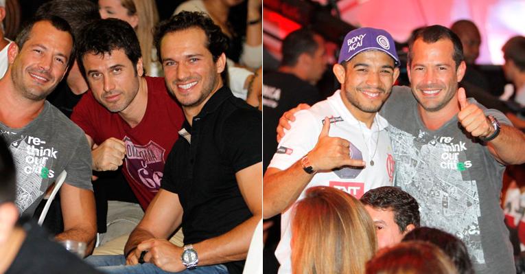 Galãs globais se divertem em evento de MMA