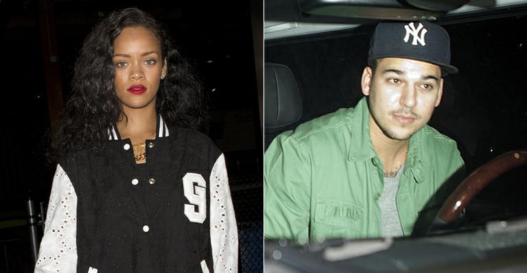 Rihanna se diverte em Los Angeles com Rob Kardashian, irmão de Kim