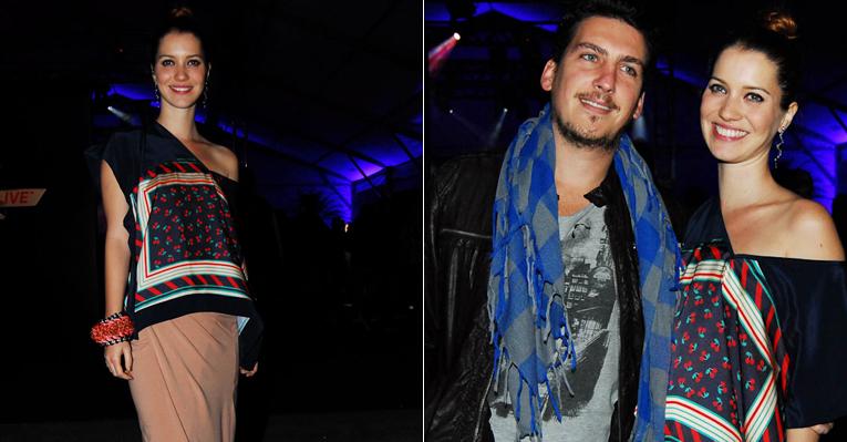 Apaixonados, Nathalia Dill e o namorado vão ao show do Maroon 5